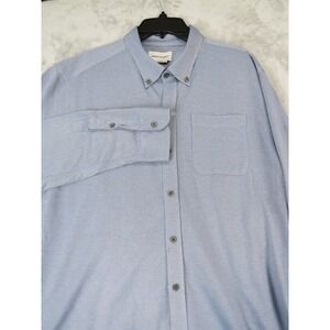 Ministry of Supply Mens Shirt XL Standard Blue Stripe Button Down Performance